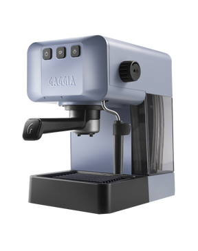 Gaggia EG2109 compact manual espresso machine in Storm Grey with portafilter and Pannarello milk frothing wand