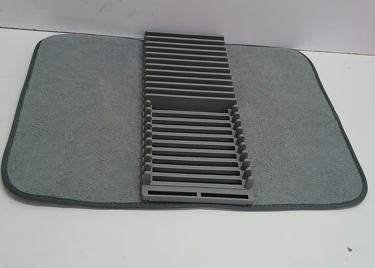 Foldable Microfibre Kitchen Drying Mat & Dish Drying Pad – Absorbent