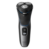 Philips 3000 Series Wet & Dry Electric Shaver - PowerCut Blades, 5D Pivot & Flex Heads, Pop-Up Trimmer, 60 Min Cordless