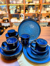 16pcs Japanese Ceramic Dinner Set – Plates, Bowls & Cups