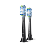 Philips Sonicare Optimal White Replacement Brush Heads 2-Pack - Medium Soft Bristles, Stain Removal Design