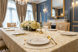 Modern Round Faux Leather PVC Placemats Set 6pcs 38cm