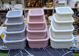 4pc Ribbed Airtight Food Storage Container Set – 1.2L, 2L, 3.5L & 6L Stackable Pantry & Fridge Containers Kenya