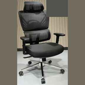 Ergonomic Mesh Office Chair Black with Headrest, Adjustable Arms and Lumbar Support