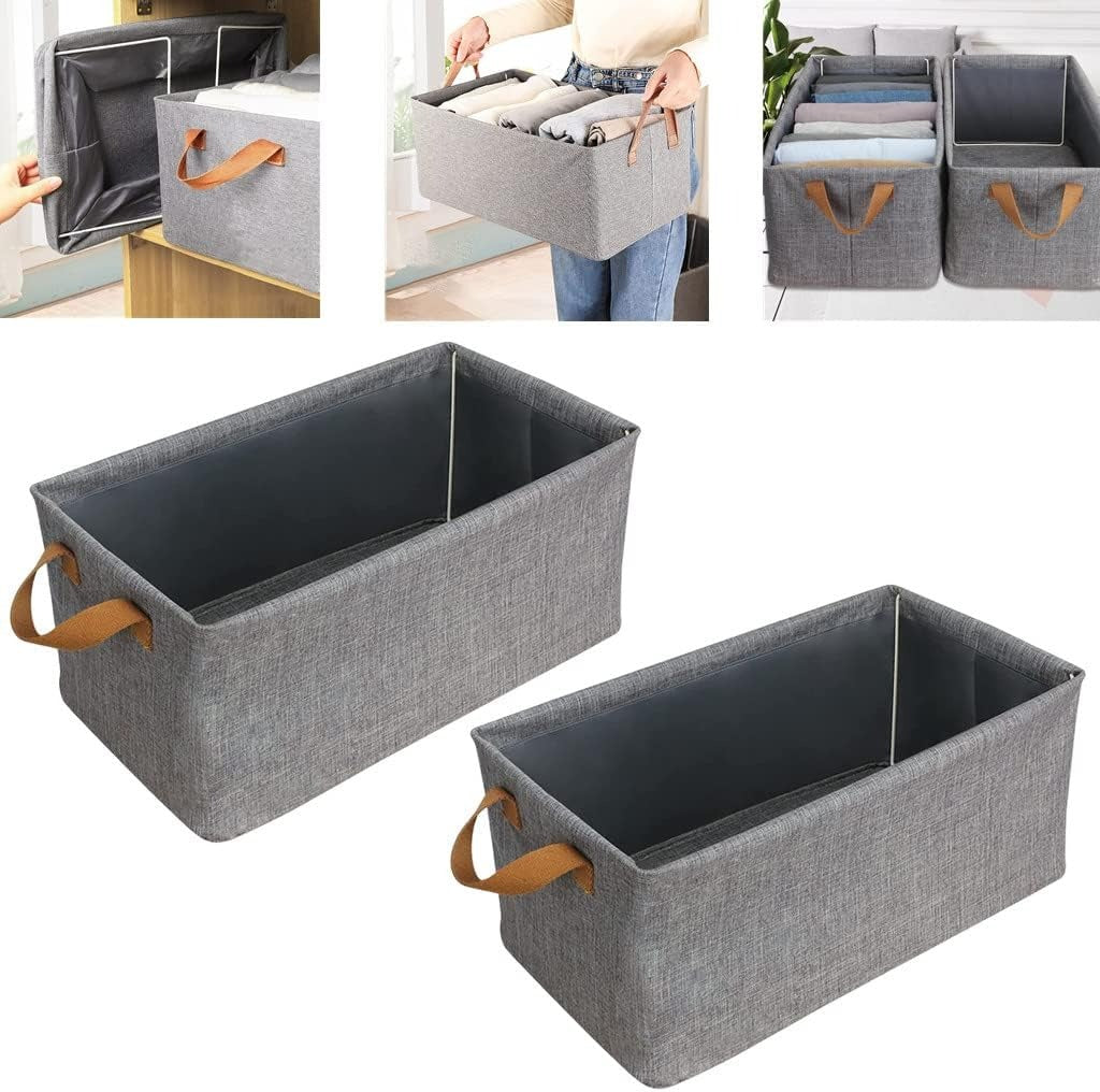 Wardrobe Organiser Set: Jeans Organiser, Closet Storage Bins and Underwear Drawer Organiser