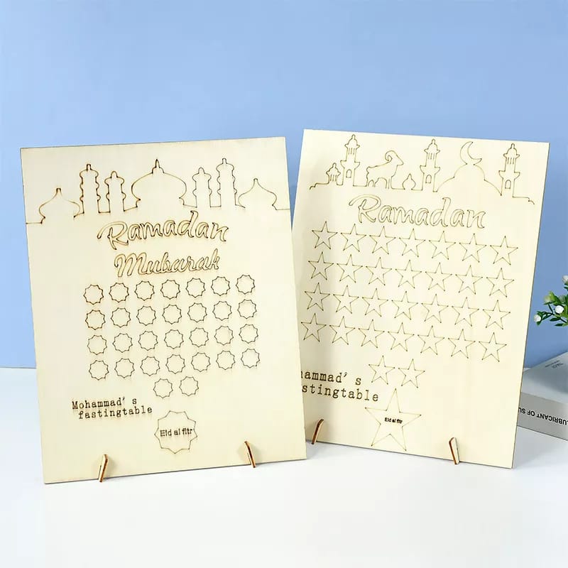 kids Educational My  fasting table /Ramadhan counting board
