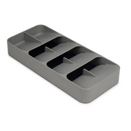 Joseph Joseph DrawerStore cutlery organiser showing its layered compartments.
