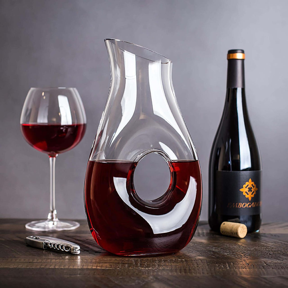 lemon decanter with hole  big  mouth