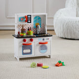 Wooden Mini Kitchen Playset for Kids Montessori Pretend Play