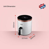 Sanford 4L Digital Air Fryer with LED Display and Non-Stick Basket | 360° Hot Air Circulation | 80–200°C Adjustable Temperature