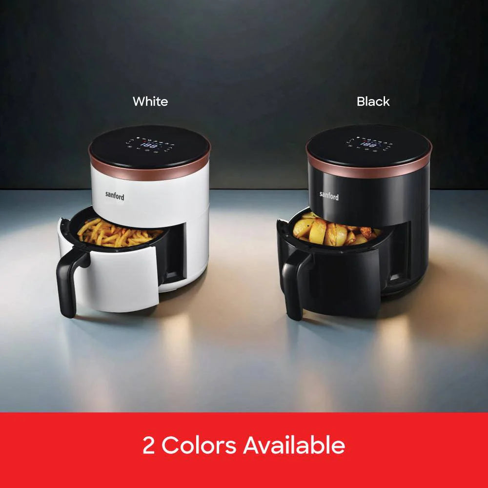 Sanford 4L Digital Air Fryer with LED Display and Non-Stick Basket | 360° Hot Air Circulation | 80–200°C Adjustable Temperature