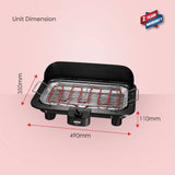 Sanford Smokeless Electric BBQ Grill | 2000W | Adjustable Temperature Control | Removable Parts | Indoor Use