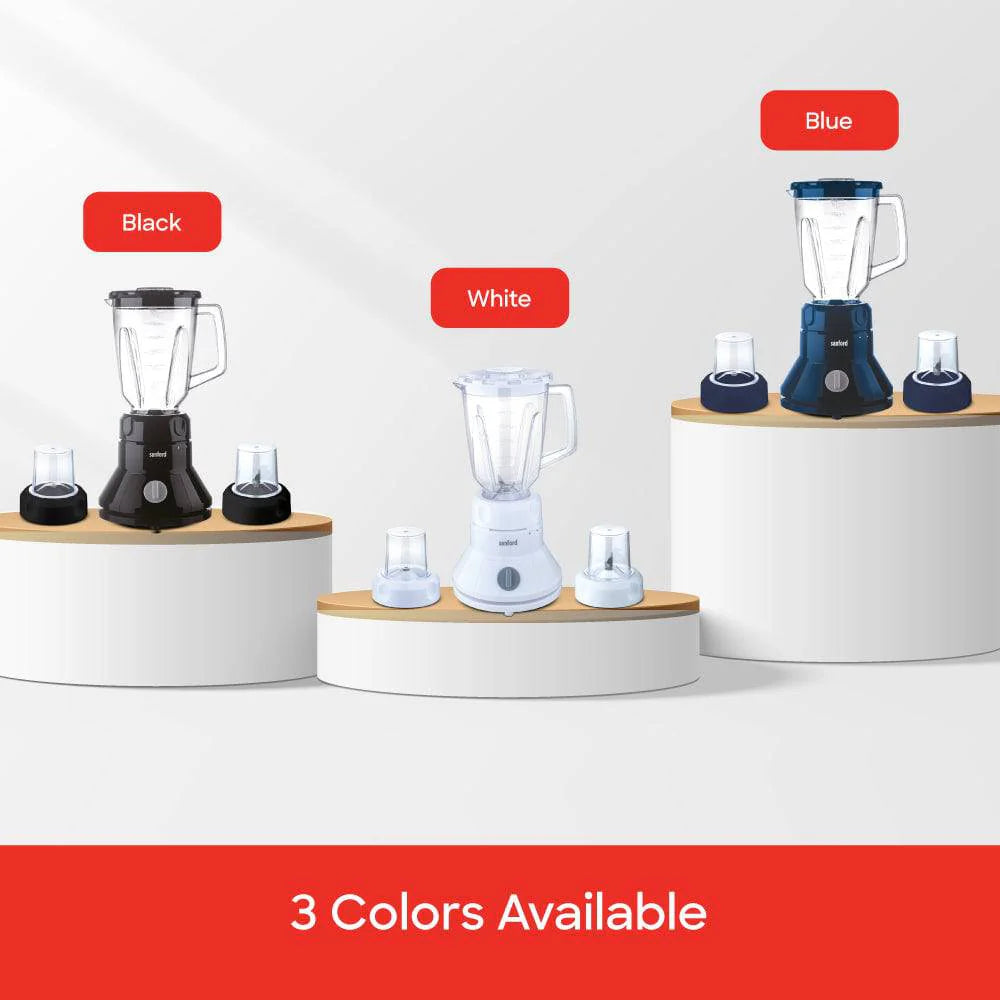 Sanford 800W 3-in-1 Hand Blender & Mixer | Turbo Speed | Stainless Steel Blades | 1.5L Jar | 2-Speed Control