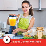 Sanford 800W 3-in-1 Hand Blender & Mixer | Turbo Speed | Stainless Steel Blades | 1.5L Jar | 2-Speed Control