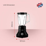 Sanford 800W 3-in-1 Hand Blender & Mixer | Turbo Speed | Stainless Steel Blades | 1.5L Jar | 2-Speed Control