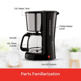 Sanford 12-Cup Coffee Maker with Thermostat Control and Keep Warm Function