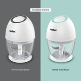 Sanford Rechargeable Food Chopper | 450ml Bowl | Type-C Charging | SS304 Stainless Steel Blades | 1200mAh Battery