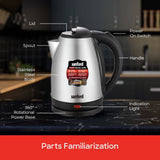 Sanford 1.8L Electric Kettle (1500W) – Stainless Steel Fast Boil
