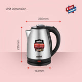 Sanford 1.8L Electric Kettle (1500W) – Stainless Steel Fast Boil