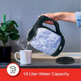 Sanford 1.8L Electric Glass Kettle with Auto Shut-Off and Indicator Light
