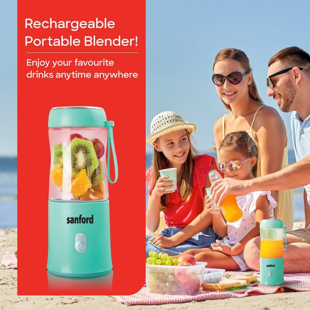 Sanford Rechargeable Blender 380ml – Portable Smoothie Maker with Power Bank & Type-C Charging