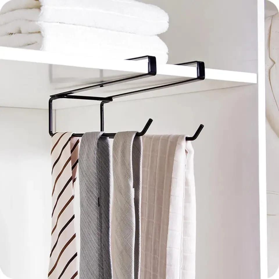 DOUBLE METALLIC UNDERSHELF PAPER TOWEL HOLDER