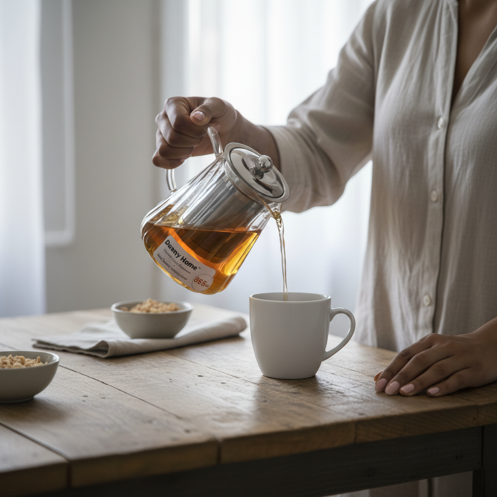 Danny Home Tea Infuser with Sieve 860ml Stainless Steel Strainer Kenya