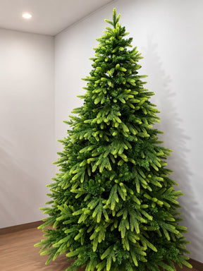 Premium PVC green artificial Christmas tree with 3000 two tone tips, 6ft, 7ft and 8ft