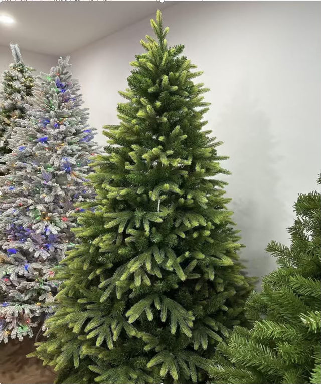 Premium PVC green artificial Christmas tree, 7ft, 8ft and 9ft