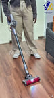 eufy HomeVac S11 Lite Cordless Vacuum Cleaner, 2-in-1 Stick and Handheld Vacuum, Detachable Battery, Washable Filter, Black