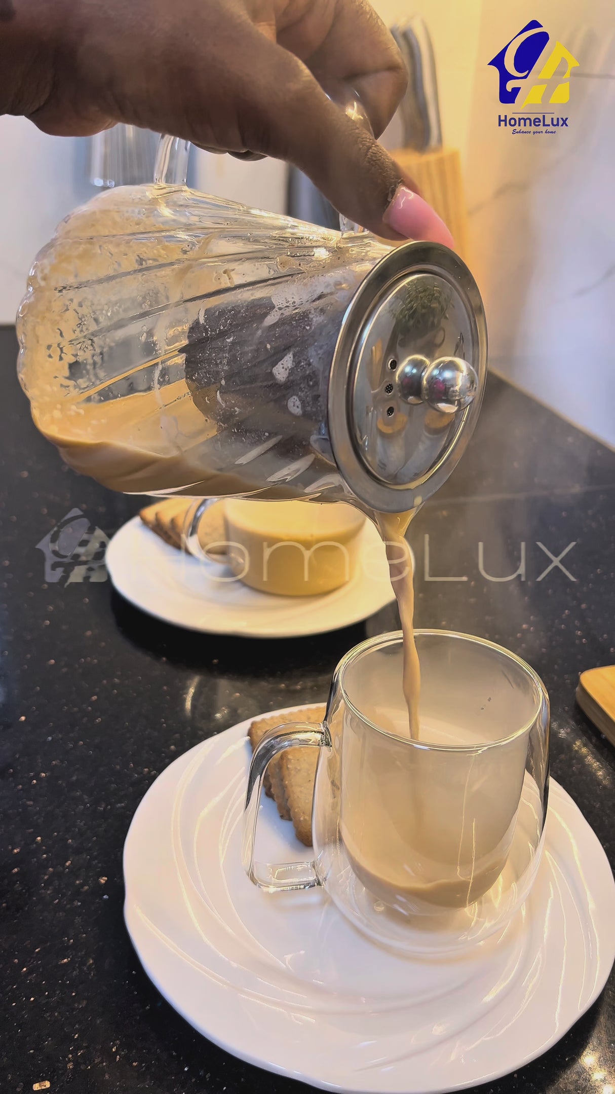 Danny Home Tea Infuser with Sieve 860ml Stainless Steel Strainer Kenya