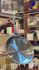 Ferronix Triply Stainless Steel Frying Pan Kenya | 22cm, 24cm, 26cm & 28cm Induction and Gas Frypan, Uncoated Heavy Duty Steel Pan