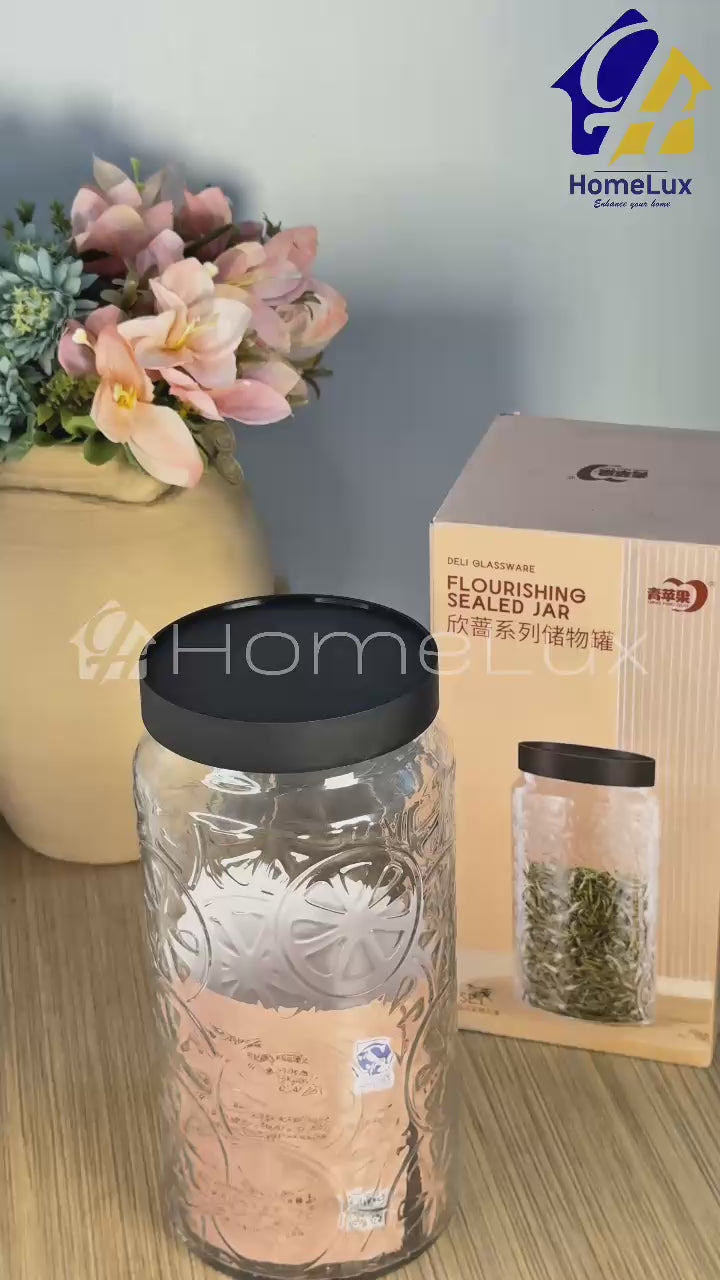 3Pcs Deli Flourishing Sealed Food Storage Jar 2.2L