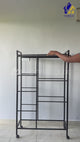 Kitchen Organizer Shelf & Multipurpose Kitchen Rack with Lockable Wheels - Microwave Stand & Vegetable Trolley