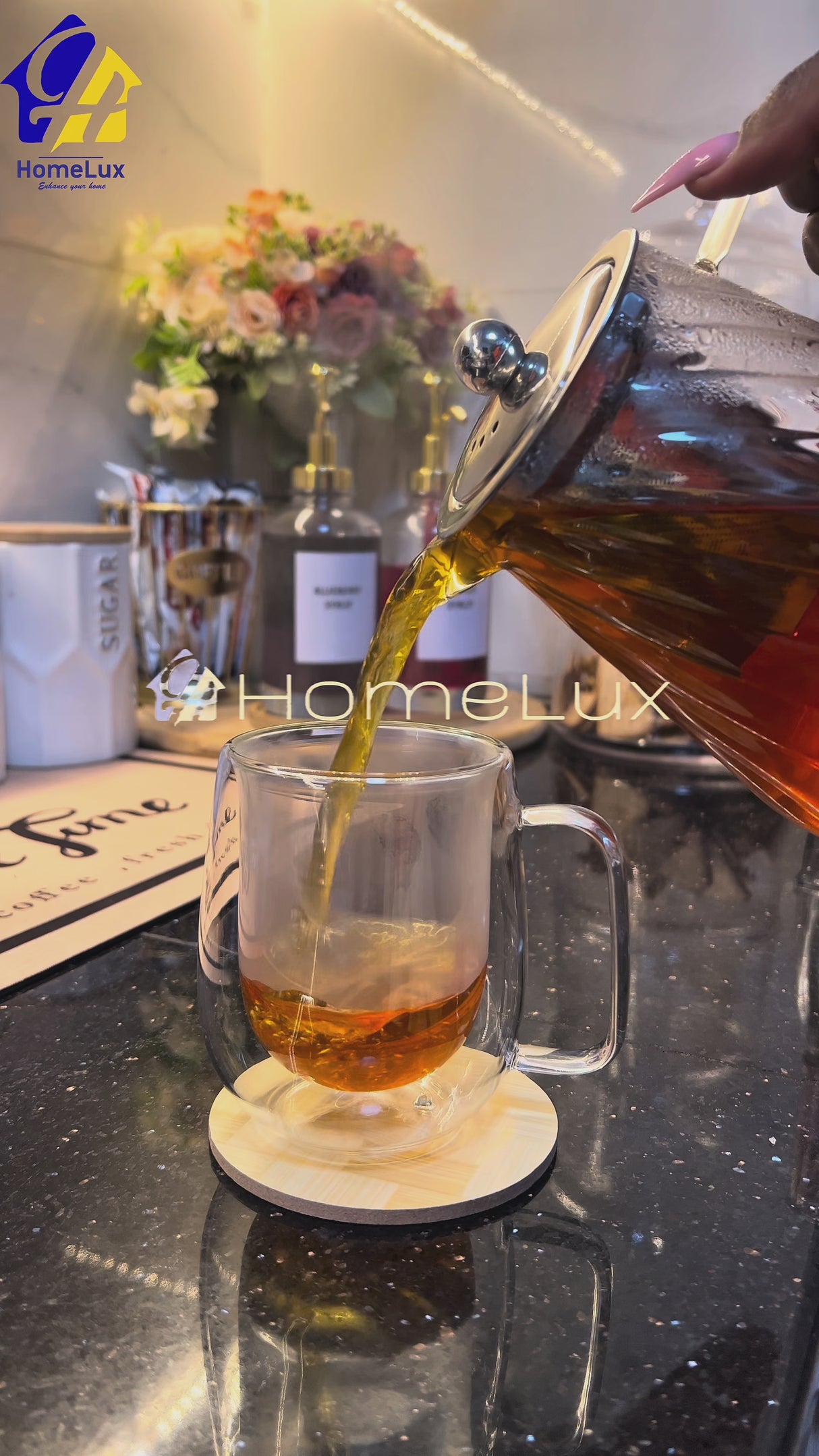 Double Walled Borosilicate Glass Coffee Mugs Set of 2 Kenya