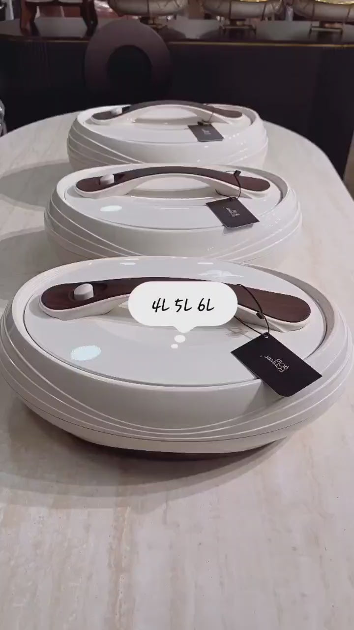 Forever Gold Luxury Insulated Hotpot & Casserole Set – 4L 5L & 6L
