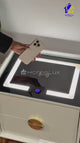 Smart Bedroom Nightstand with USB Charging Station Storage Drawer and Open Shelf