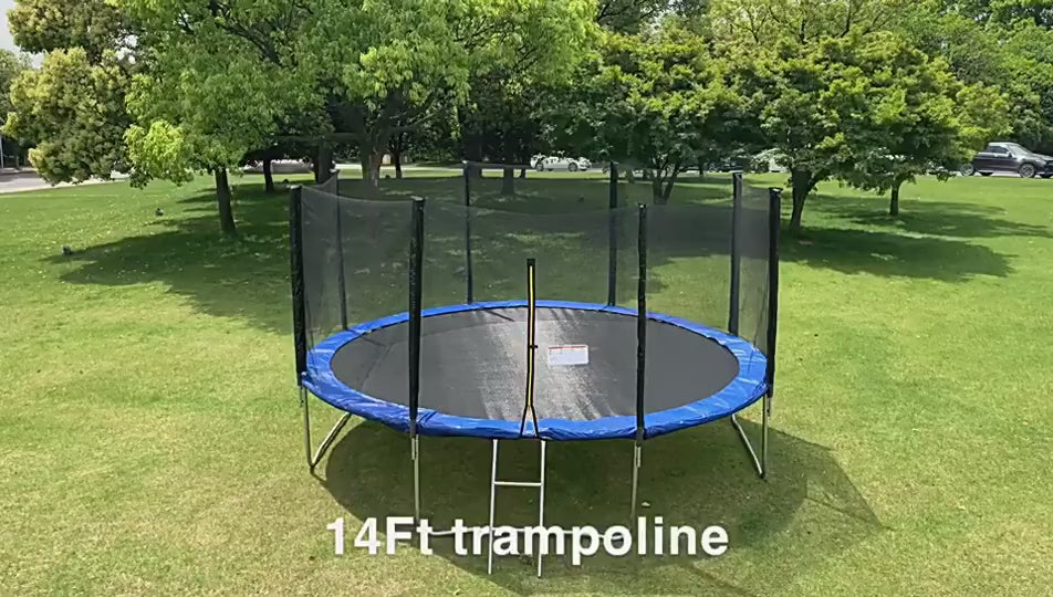 Trampoline with Enclosure Net & Safety Pad Kids Adults Jumping Mat (10 Feet)