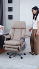 Ergonomic Leather Executive Office Chair with Footrest Big & Tall Reclining Desk Chair