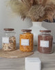 Large Capacity Borosilicate Glass Storage Jar with Acacia Wood Lid