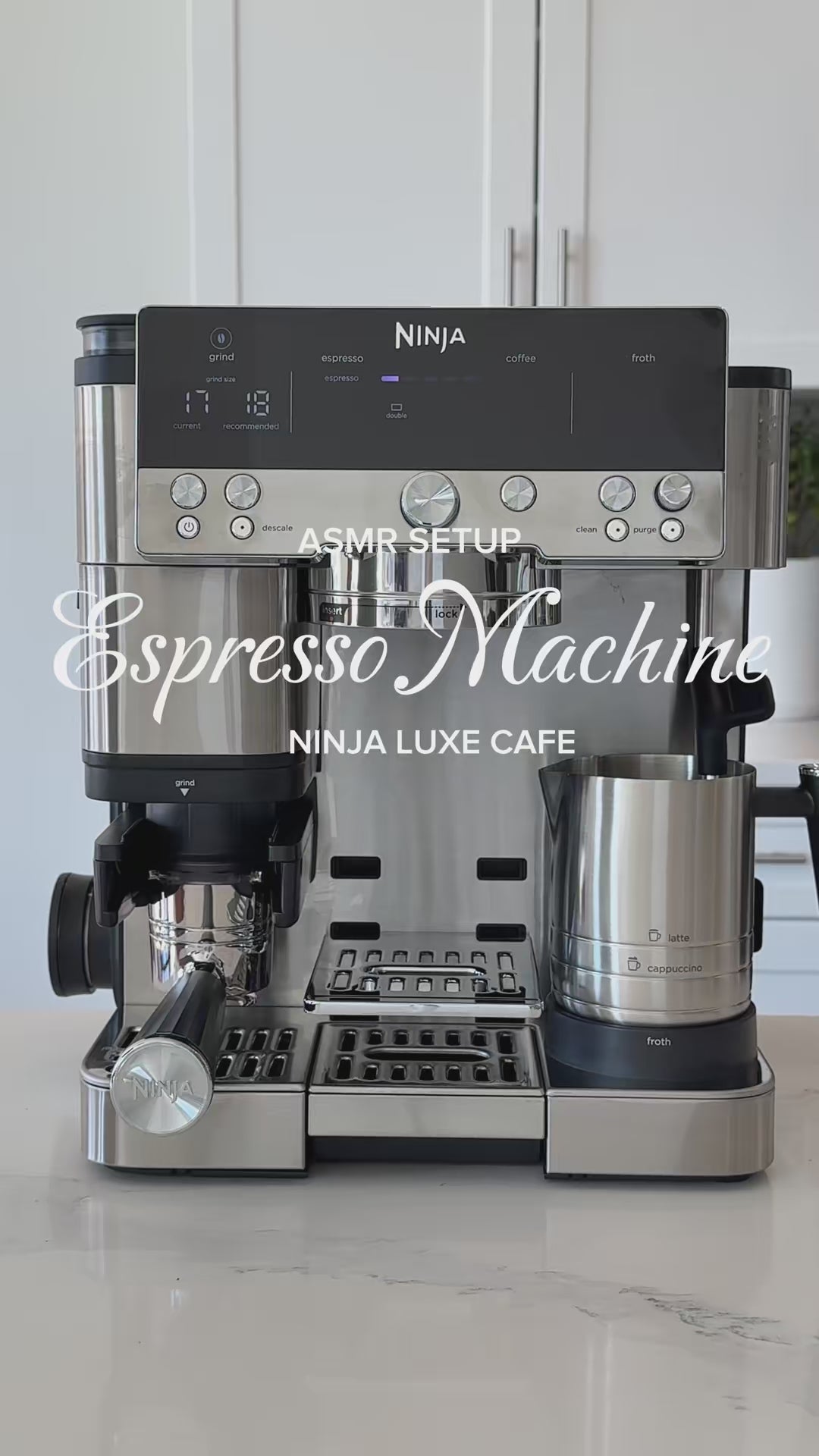 Ninja Luxe Café Espresso Machine & Coffee Maker, Bean to Cup with Grinder & Milk Frother