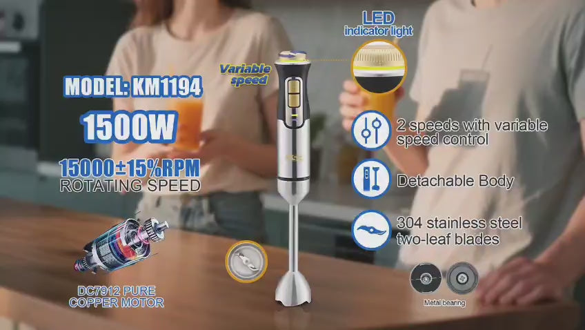 DSP 5-in-1 Hand Blender Set 1000W Stainless Steel Kenya