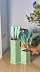 19pcs Cutlery Set with Silicone Spoon Set | Complete Kitchen Utensil Set in Kenya