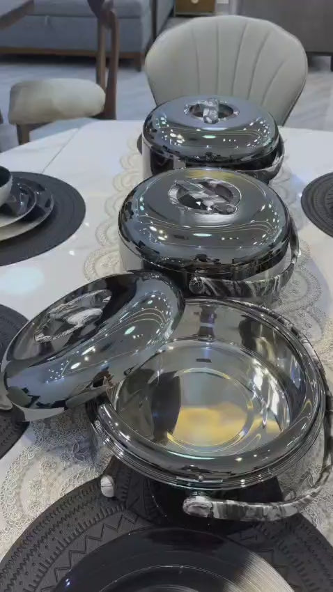 Forever Gold Insulated Hotpot Set 3pcs | 3L 4L 5L Food Warmer Casserole
