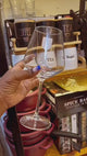 6 Pcs Elegant Burgundy Crystal Wine Glass – 600ml (Large Size)
