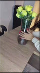 Modern creative dark  glass vase
