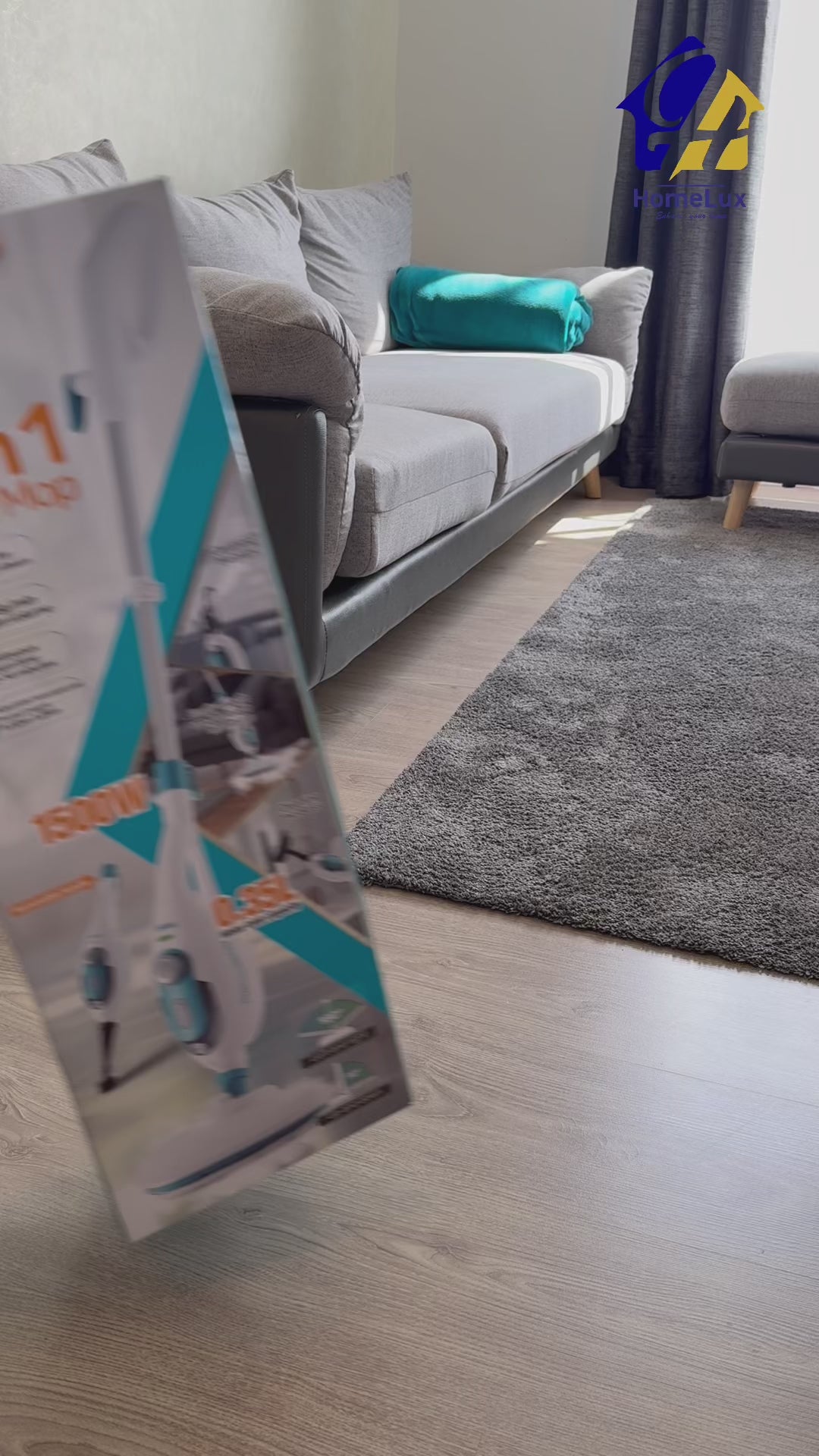 DSP Steam Mop,10 in 1 Multi Purpose Handheld Steamer Cleaner Detachable for Vinyl, Laminate, Carpet, Tile Hard Floor Grout w/ 2 pad, 1500W High Power,4.75M Cord, Includes 10 Accessories, Adjustable Steam & Height