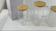 Borosilicate Bamboo Drinking Glass Cup Tumbler with lid and Straw