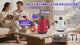 DSP Handheld 10-in-1 Steam Cleaner – Multi-Surface Portable Steam Cleaning Kit for Floors, Kitchen & Windows