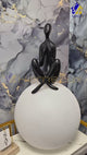 Nordic Minimalist Humanoid Art Sculpture Holding Ball Bedside Table Lamp